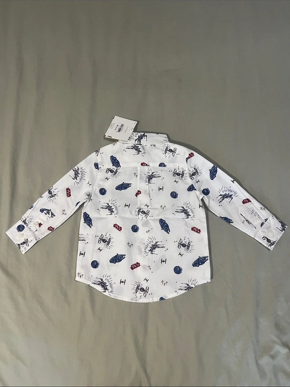 Janie and Jack x Star Wars Print Button-Up Icon Shirt - NWT - Size 12-18 Months